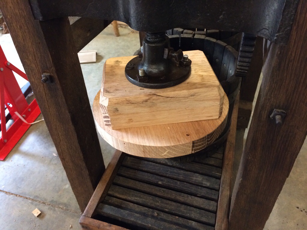 New wood for the apple press
