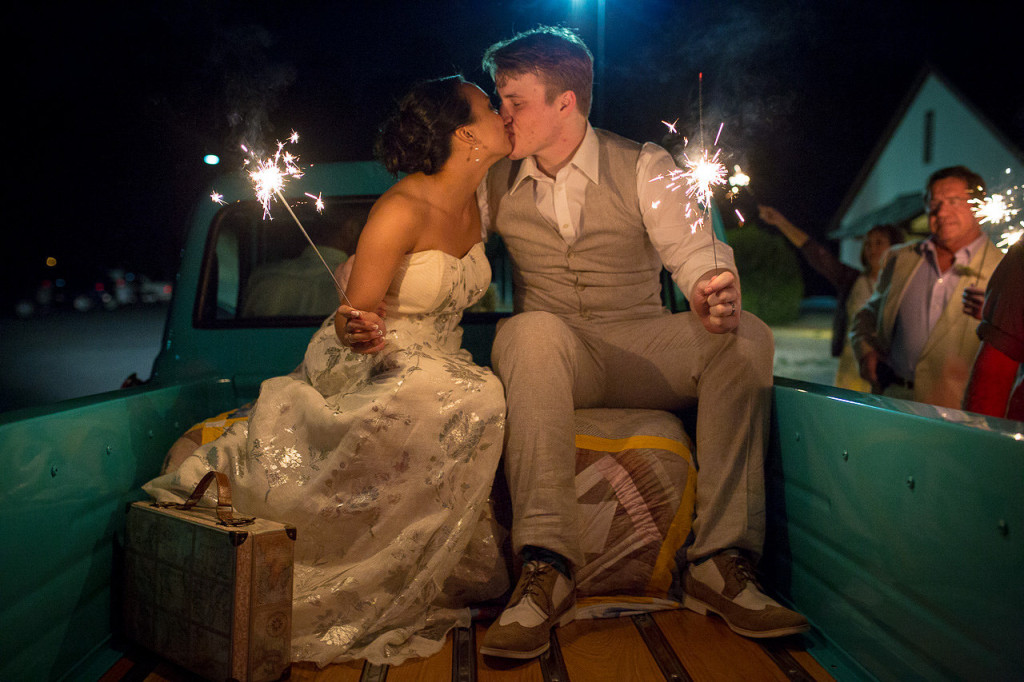 1972 Stepside pickup truck wedding