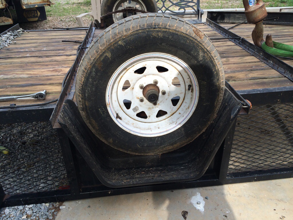 Old tires and wheels, 5 bolt 205/75 R15