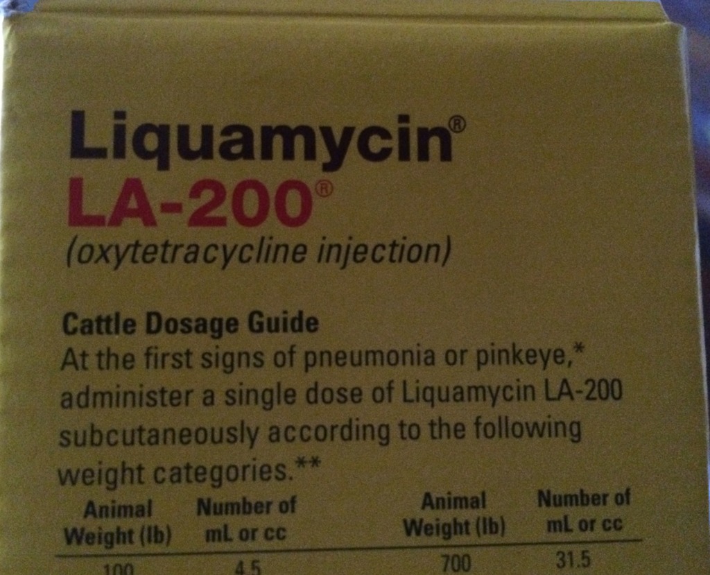 Liquamycin box information