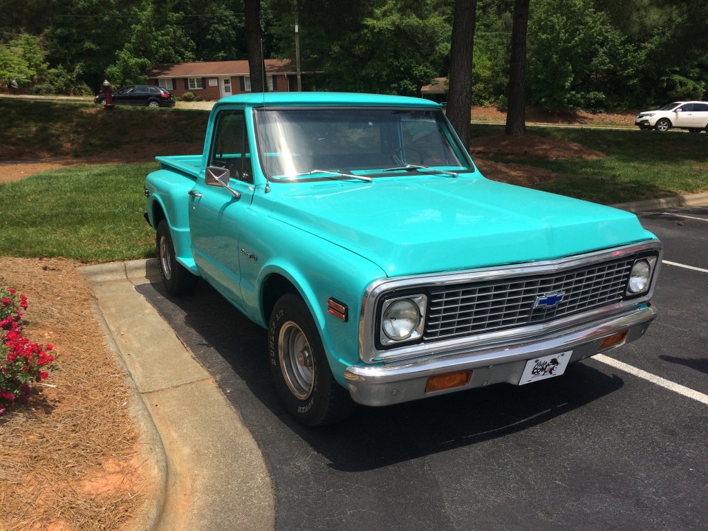 Tiffany blue Chevy step side c10