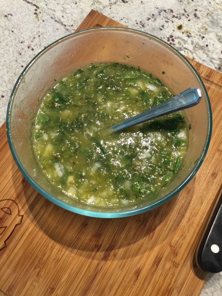 Salsa verde, home made.