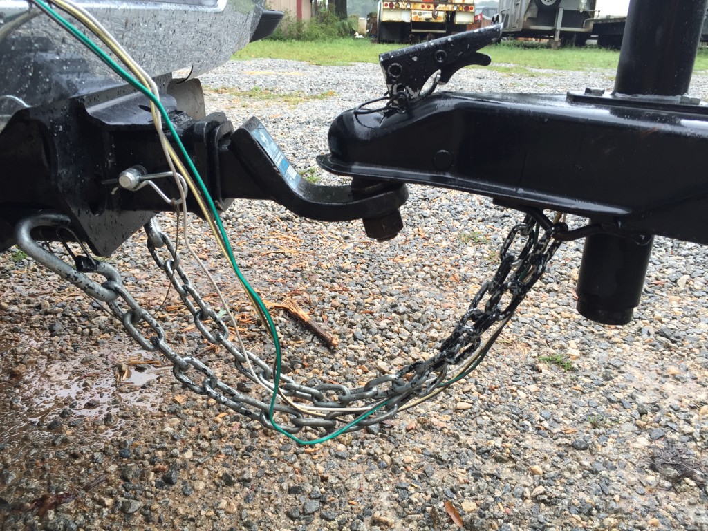 Bent hitch from an accident. 