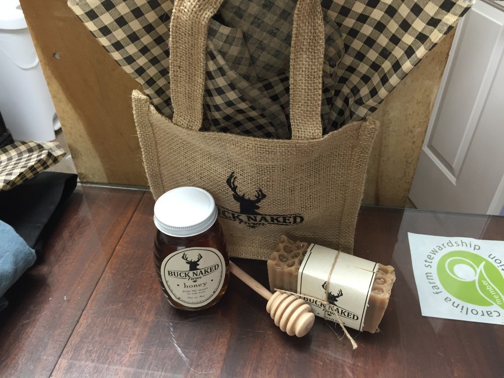 gift bag from Ninja Cow Farm and Buck Naked Farm