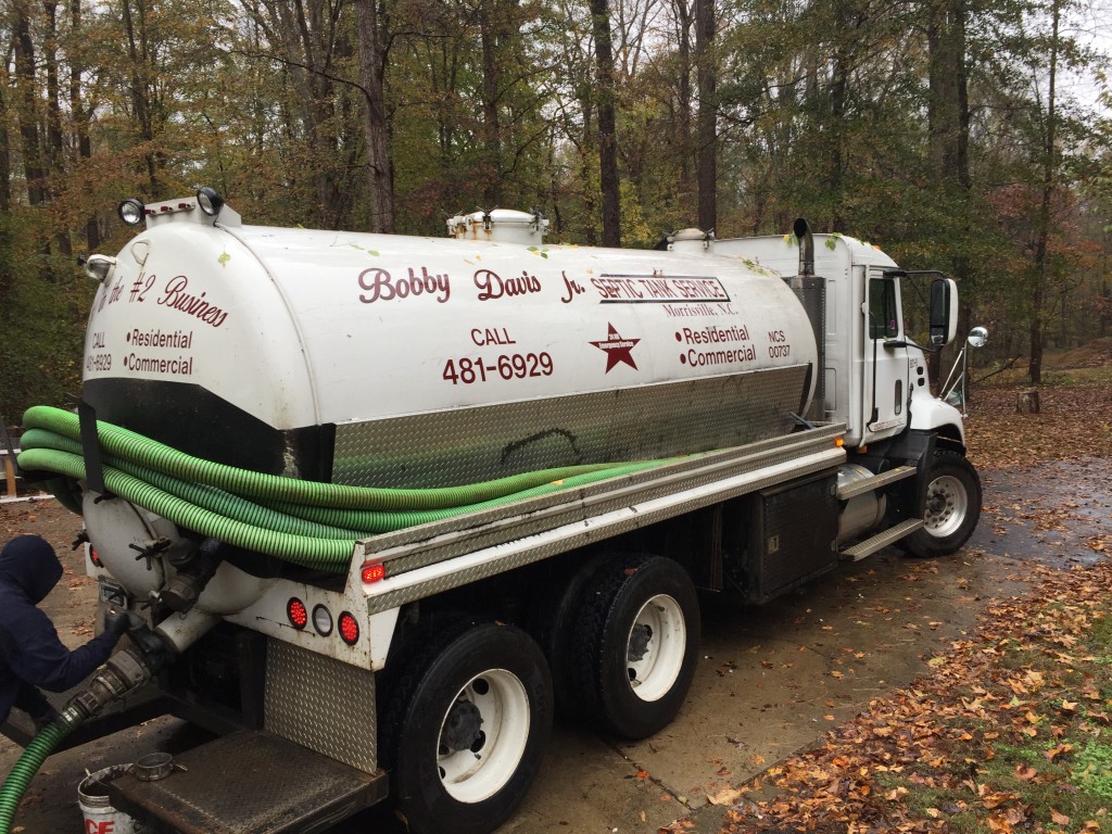 Septic tank company truck