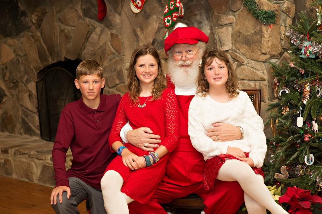 Kids with Santa