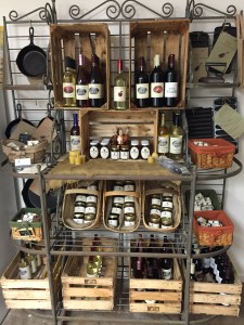 Display of farm goods in farm store