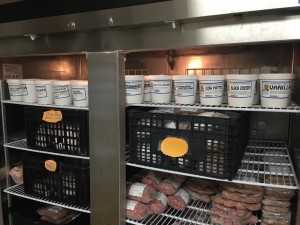 Ice cream in meat freezer