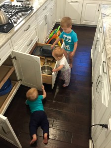 Typical scene in my kitchen while cooking