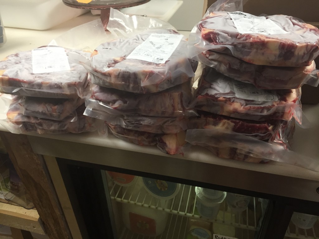 12 packs of ribeye steaks