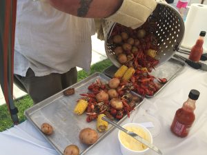 Crawfish boil results