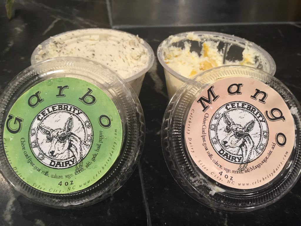 Goat cheese from Celebrity Dairy
