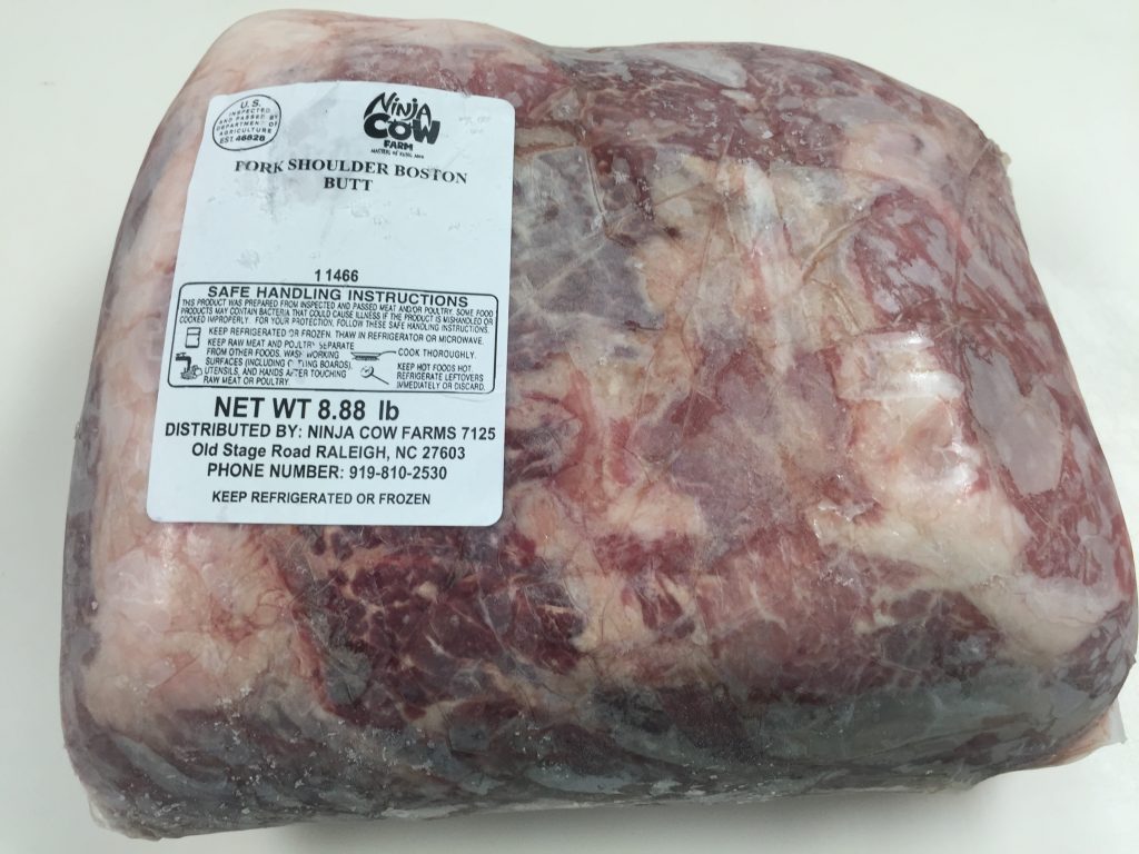 Almost 9 pound pork butt