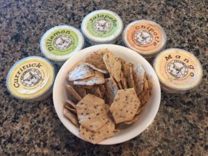 Goat cheese assortment for snacking