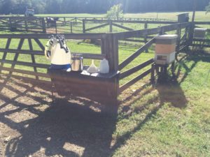 Erin's milking display stand