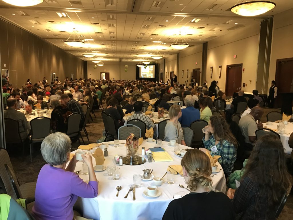 Dining room at 2016 CFSA sustainable ag conference