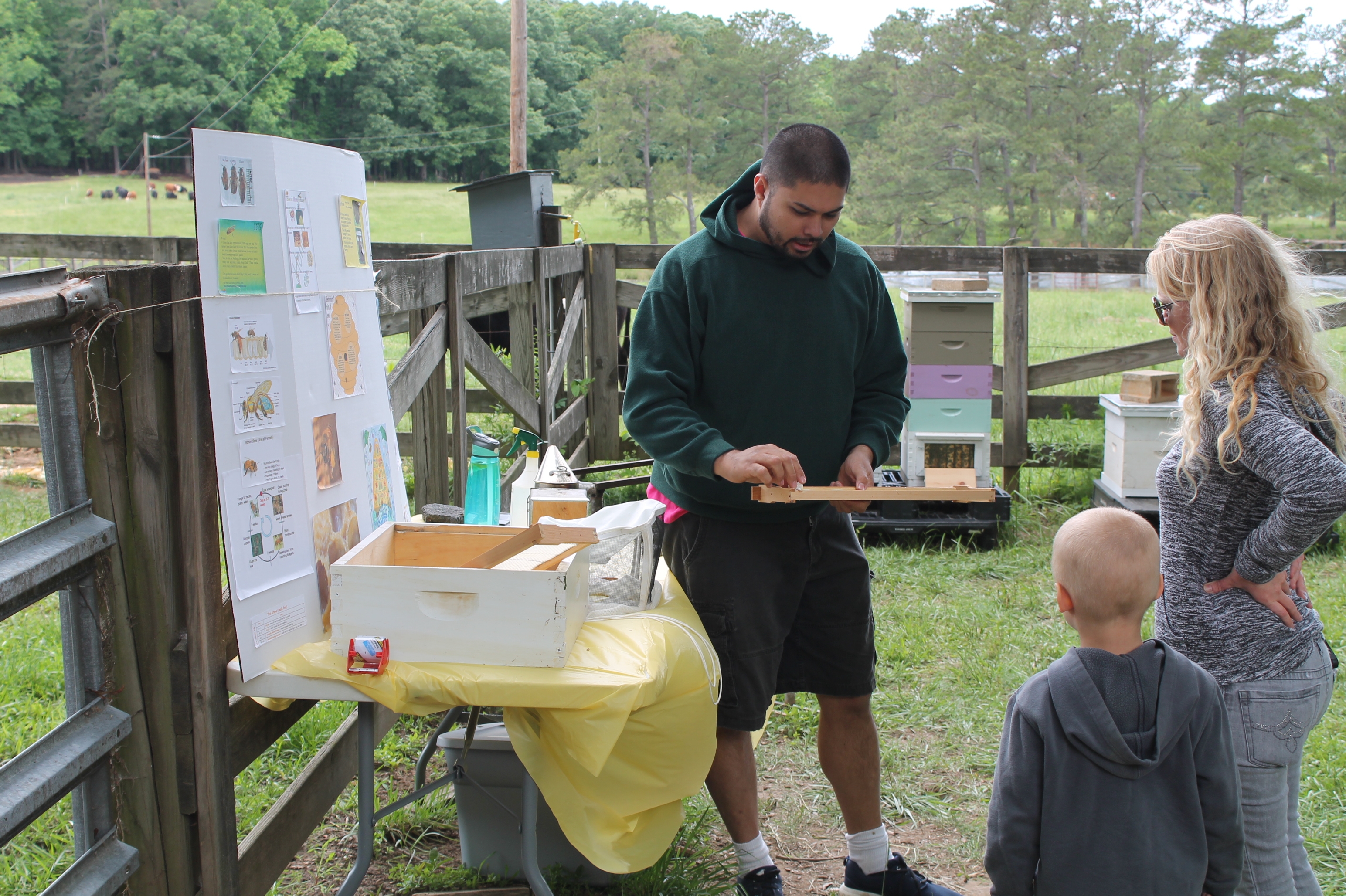 Mark had a steady stream talking about bees and honey