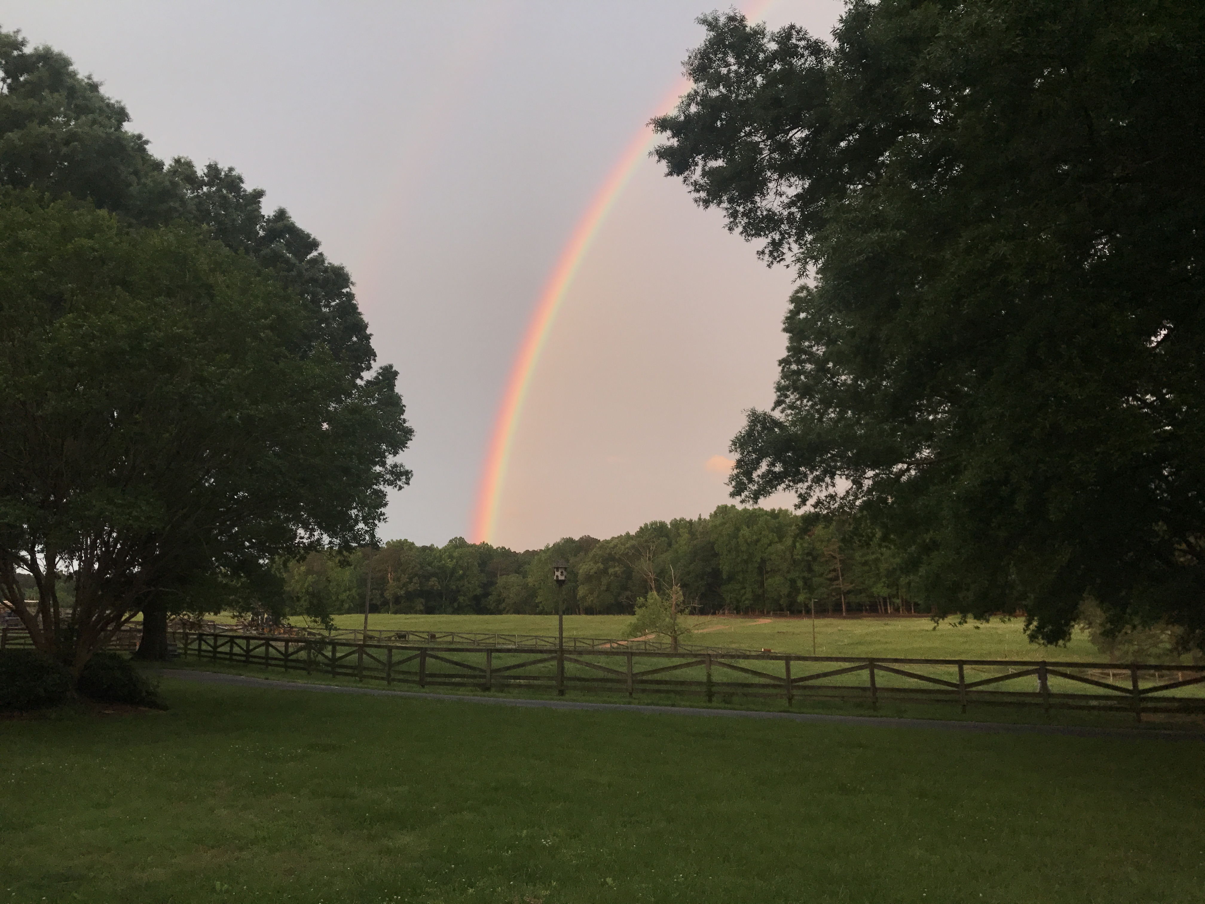 Rainbow on the day of the Open Barn Day