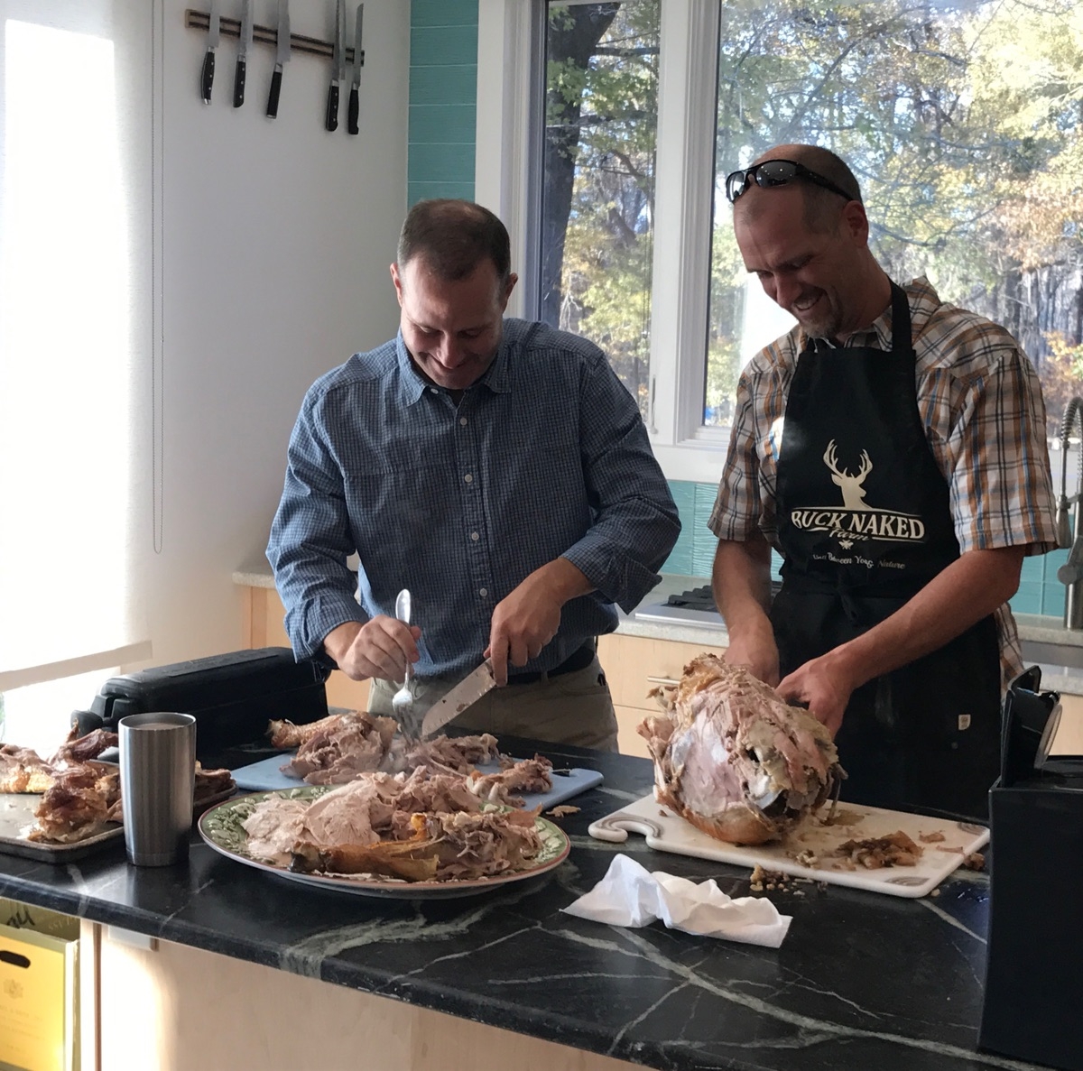 Carving the Thanksgiving turkey with David Spohn