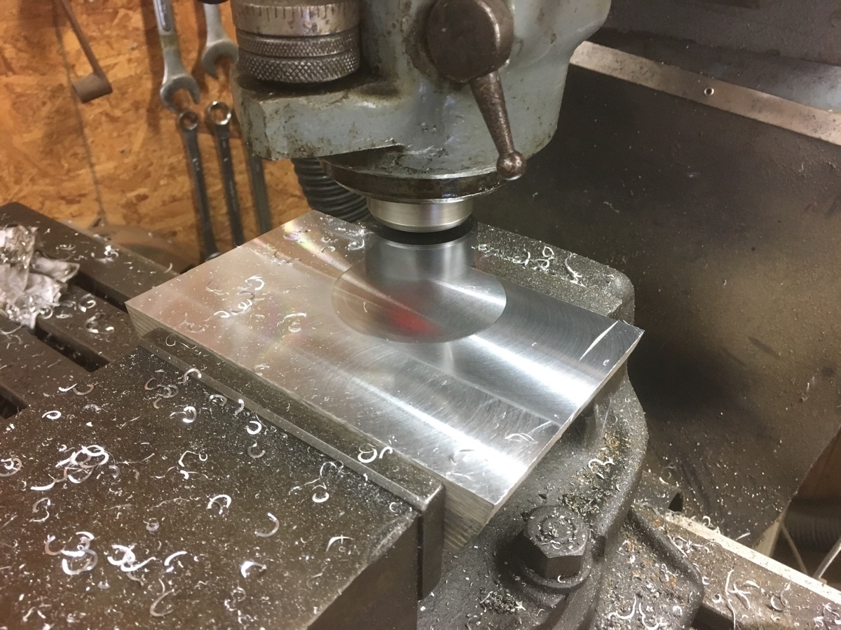 Machining a base plate for the jig