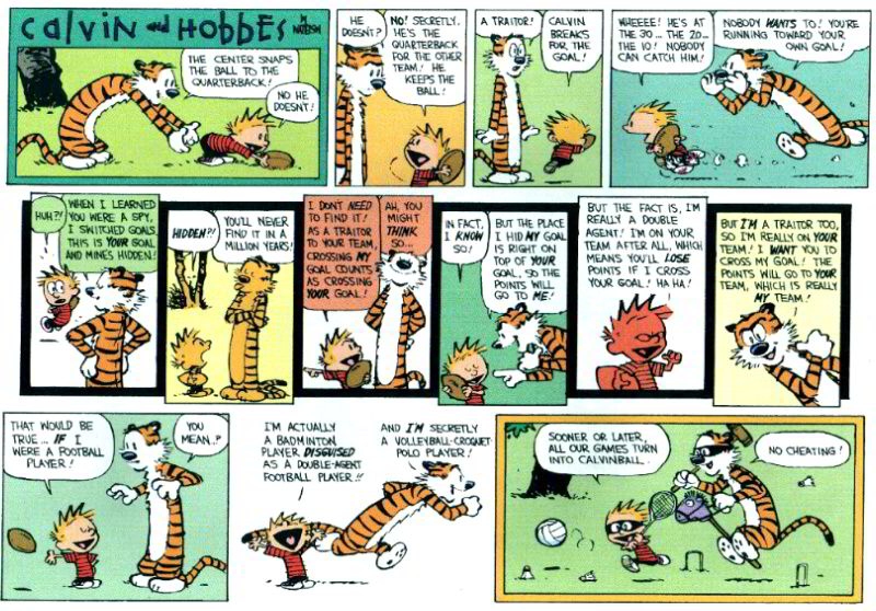 Calvin and Hobbes, calvin ball