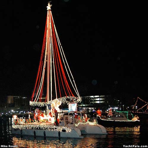 Christmas on a sailboat