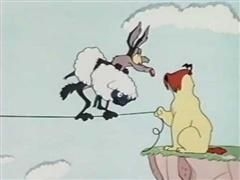 Sam the sheepdog and Wile E Coyote