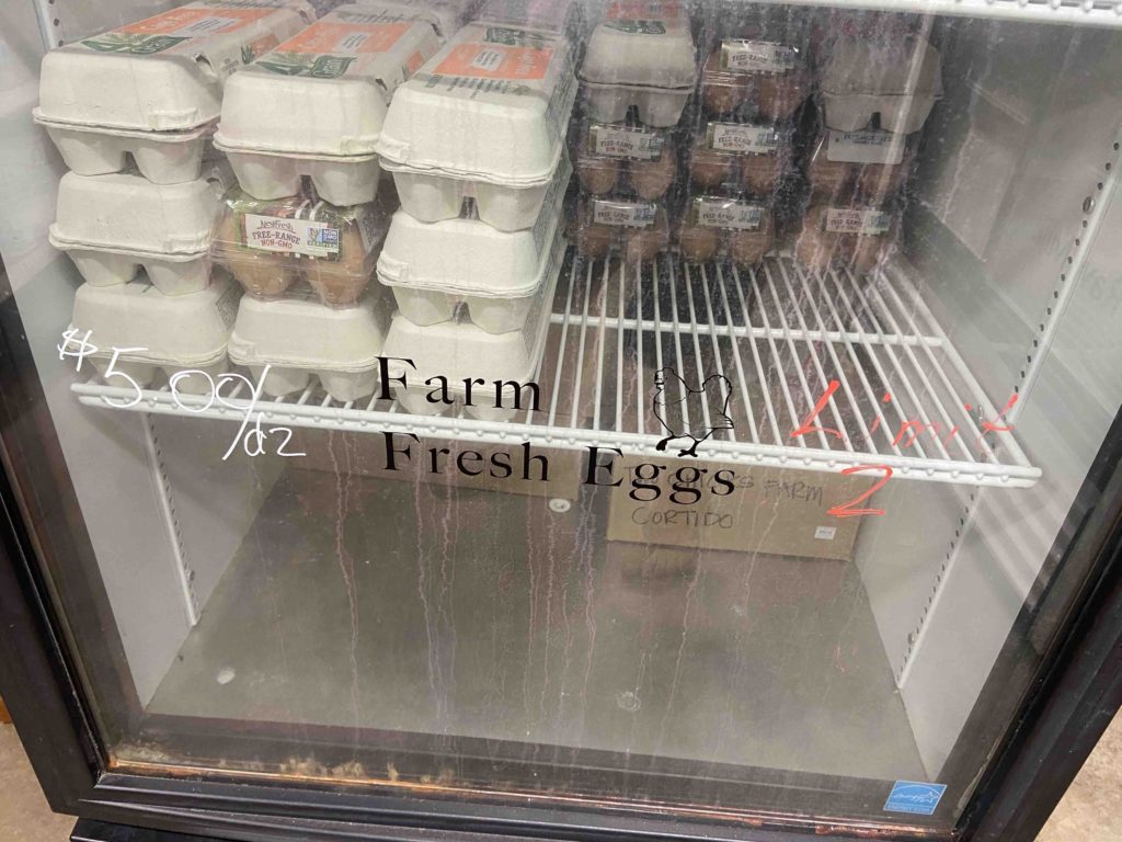 eggs in the cooler