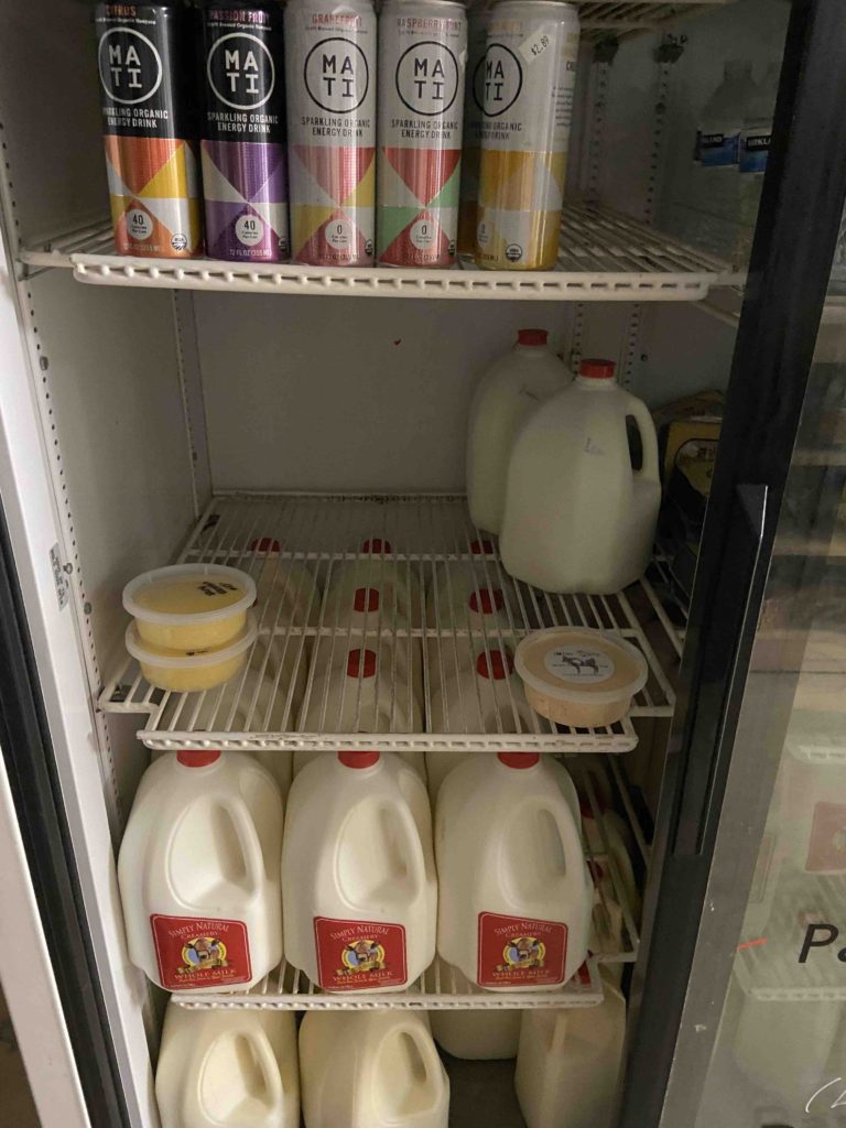 Milk cooler full