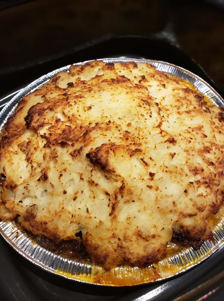 Shephards pie cooked to perfection