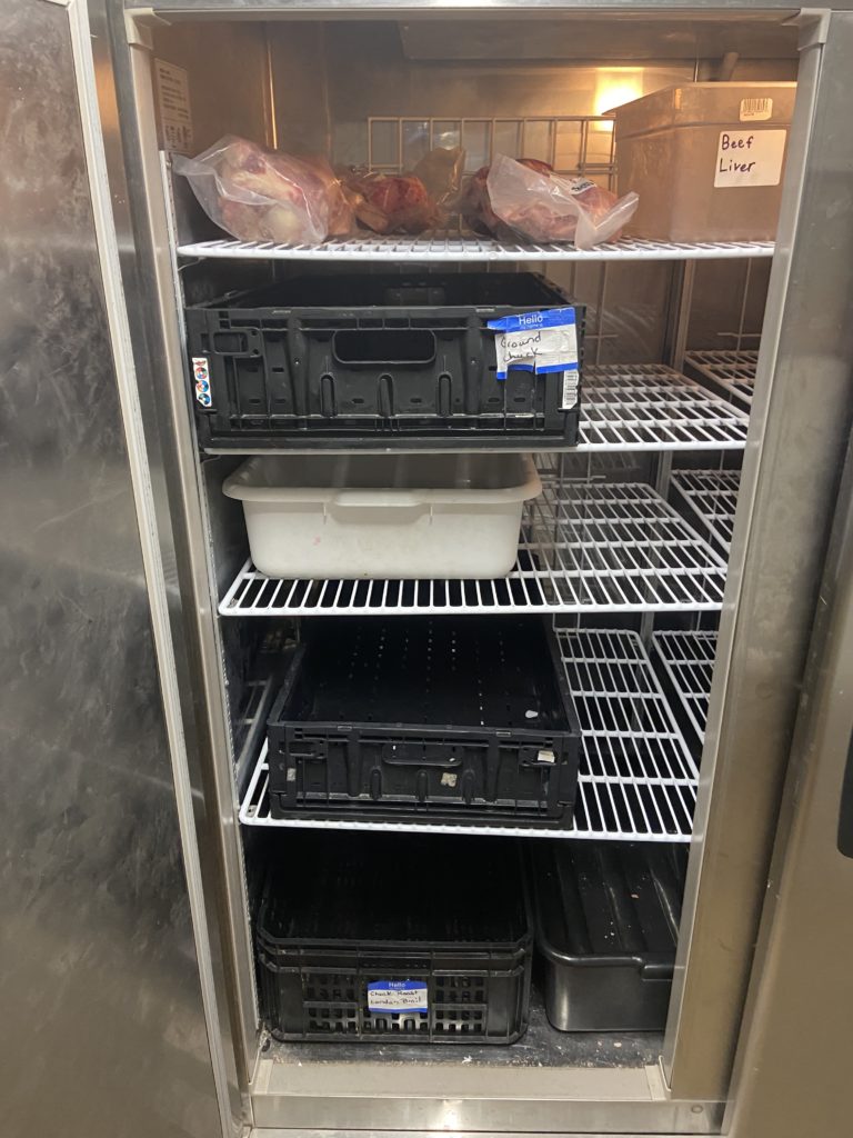Beef freezer left side