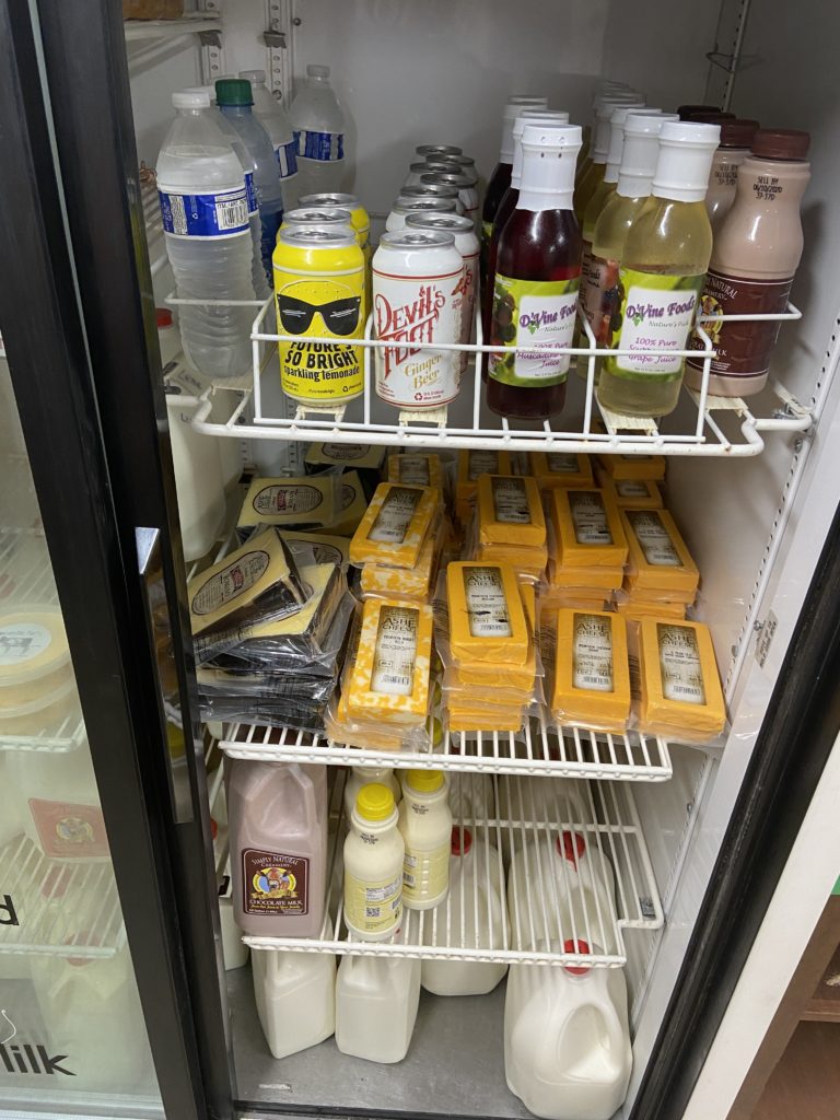 Milk fridge right side