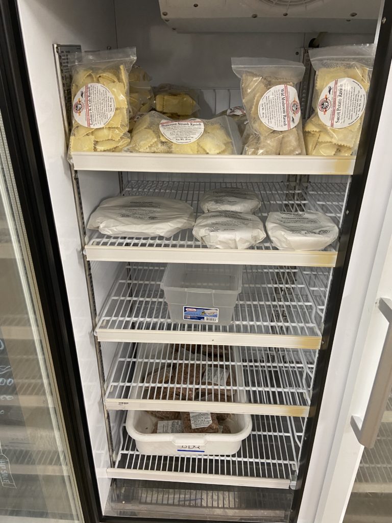 Premium freezer left side