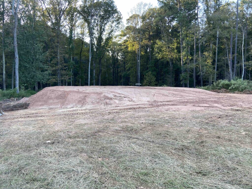 Building pad nearly done
