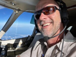 Farmer Dan flying a Citation to the Bahamas